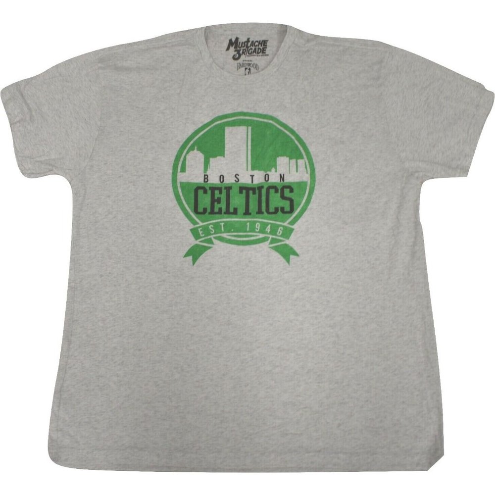 NBA Mens Boston Celtics Basketball Boston Harbor Skyline Shirt New